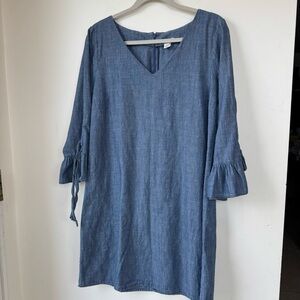 J. Crew Blue Midi Dress